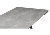 Керамический стол Вилсон 160(220)х89 серый мрамор, черный
