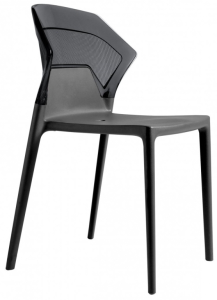 Стул пластиковый PAPATYA Ego-S антрацит
