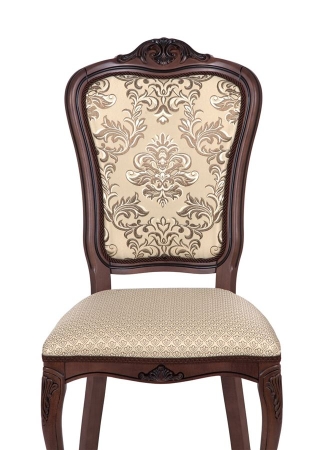 Стул Виконт тон 317, патина черная, ткань Агата серая, компаньон