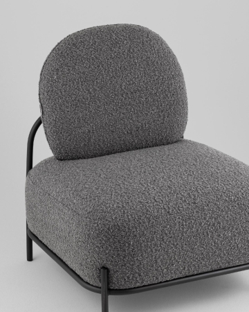 Кресло Стоун new ткань букле темно-серый