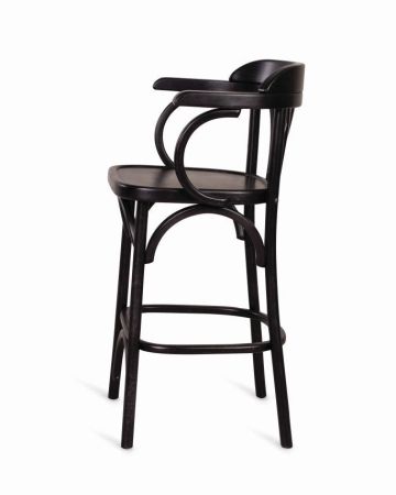 Полубарный деревянный стул Венский 650 венге с твердым сиденьем