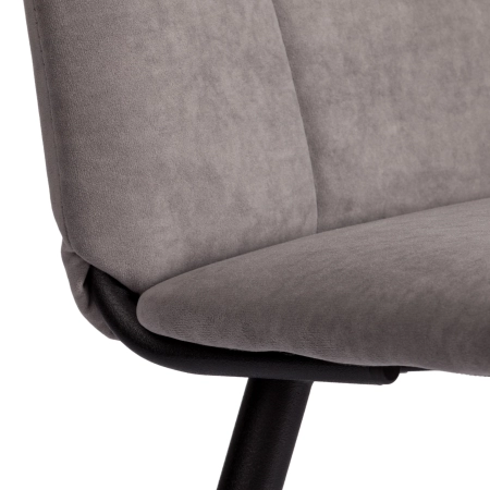 Стул обеденный Asti серый, ткань и металл, мягкое сиденье, без подлокотников Стул обеденный Asti серый, ткань и металл, мягкое сиденье, без подлокотников