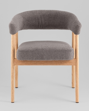 Стул обеденный Zubo с деревянными ножками темно-серый