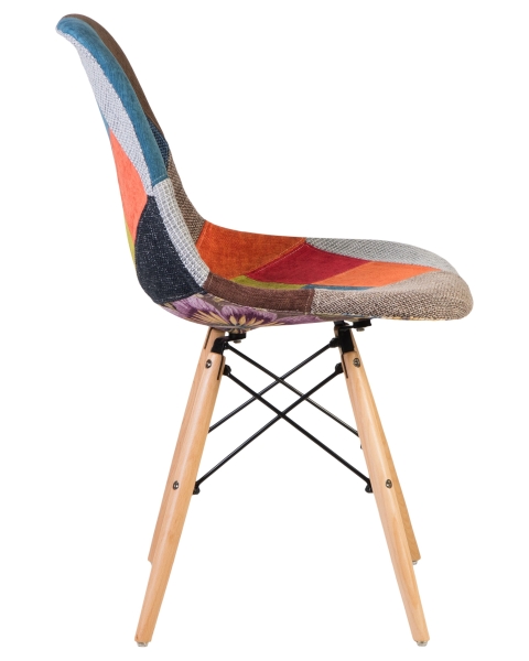 Стул обеденный DSW ножки светлый бук, мозаика