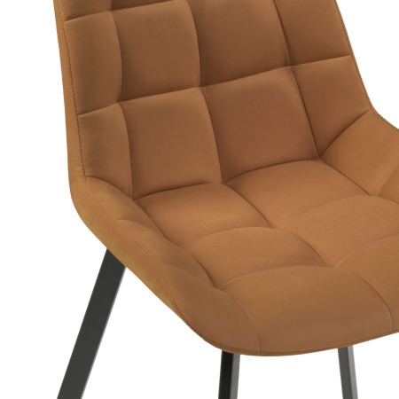 Стул на металлокаркасе Челси кирпичный, черный