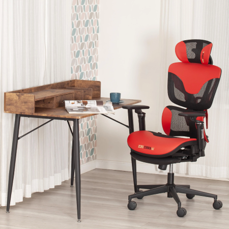 Кресло KingCobra черный и красный