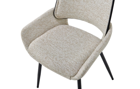 Стул JY6286X-T2 бежевый и черный