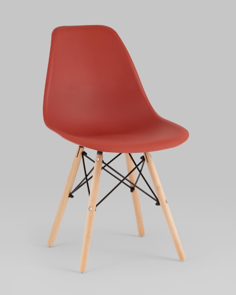 Стул Eames Style DSW терракотовый x4 (разборный каркас)