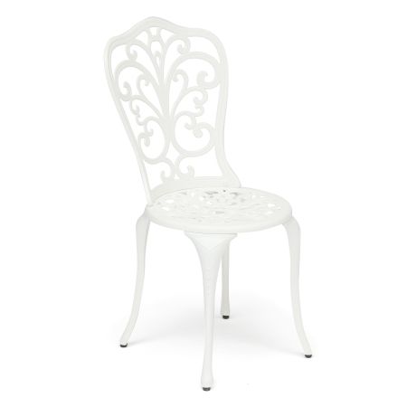Комплект Secret De Maison Romance (стол + 2 стула) алюминиевый сплав, D60/H67, 53х41х89 см, белый Комплект Secret De Maison Romance (стол + 2 стула) алюминиевый сплав, D60/H67, 53х41х89 см, белый
