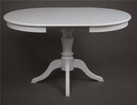 Стол "Эгина-2" белый, шпон бук тип 2