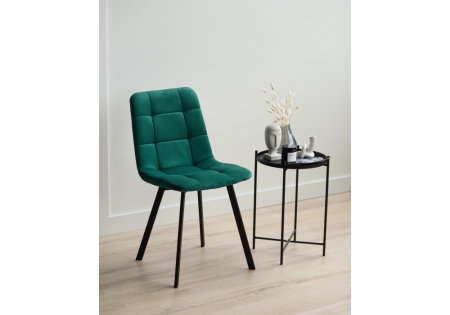 Стул на металлокаркасе Чилли зеленый, черный