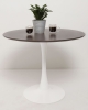 Стол Tulip style 90 белый, венге