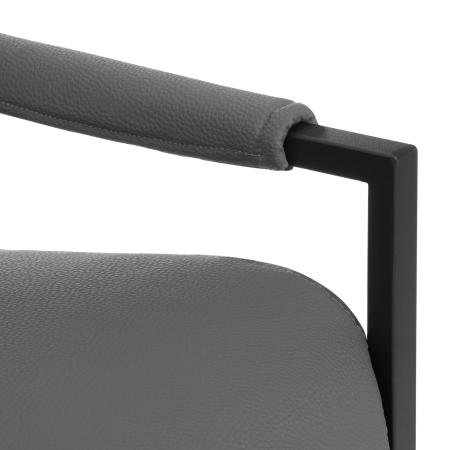 Диван Charli LUX/Чарли Люкс темно-серый с подлокотниками