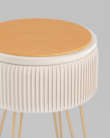 Пуф Астор бежевый