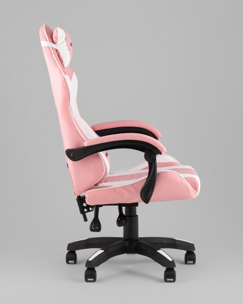 Кресло спортивное TopChairs MG-7035 розово-белый