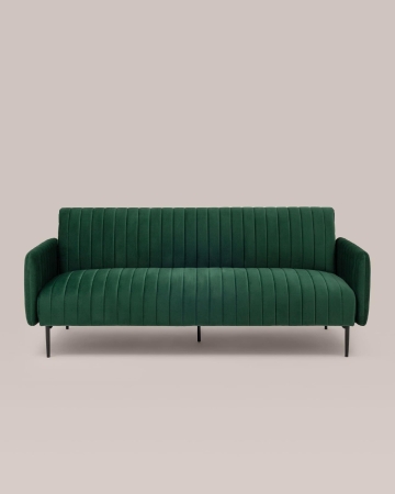 Диван прямой Дрезден велюр зеленый