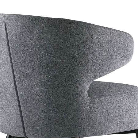 Кресло Робби букле темно-серый MOSS 996