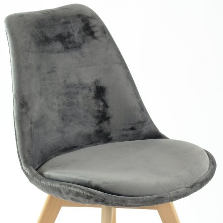 Стул Sephi темно-серый велюр