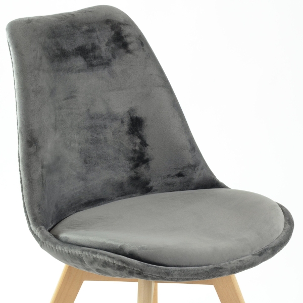 Стул Sephi темно-серый велюр Стул Sephi темно-серый велюр