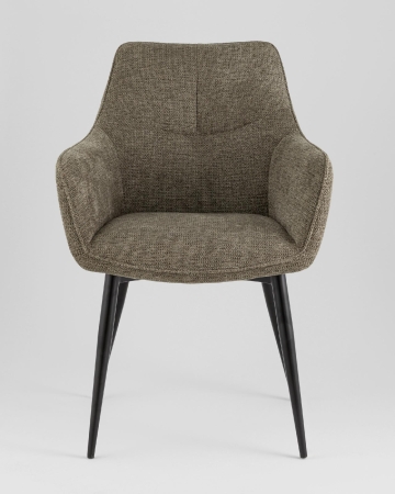 Стул обеденный Lynet рогожка серо-зеленый