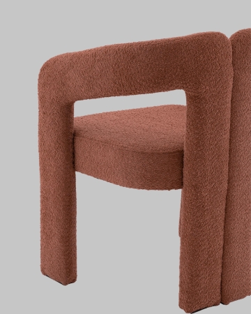 Стул Болинджер букле терракотовый