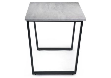 Стол деревянный Лота Лофт 120*25 мм черный матовый, бетон