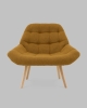 Кресло Олби Квадро горчичный