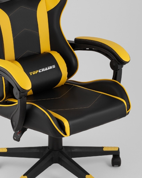 Кресло спортивное Shadow TopChairs черно-желтый