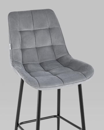 Стул барный Флекс велюр серый 2 шт. Стул барный Флекс велюр серый 2 шт.
