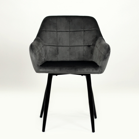 Кресло K-36 велюр темно-серый