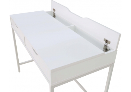 Компьютерный стол Дейл белый шелк