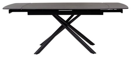 Стол RIVOLI 140 MATT BLACK MARBLE SINTERED STONE, BLACK