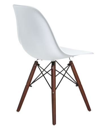 Стул обеденный LMZL-PP623 ножки темный бук сиденья белый