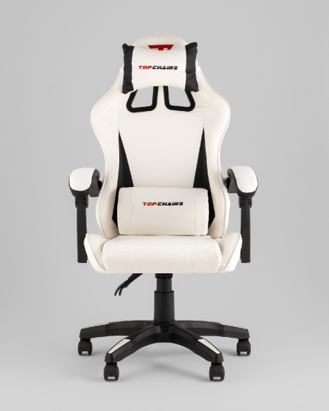 Кресло спортивное TopChairs Phantom бело-черный Кресло спортивное TopChairs Phantom бело-черный
