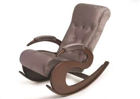 Кресло-качалка Лебедь темный тон, 11 - серый