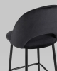 Стул полубарный Меган велюр черный Стул полубарный Меган велюр черный