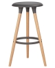 Табурет барный ROYCE ножки светлый бук, темно-серый GR-04 Табурет барный ROYCE ножки светлый бук, темно-серый GR-04