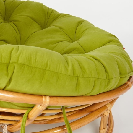 Кресло "PAPASAN" 23/01 W, с подушкой, мед, флок олива 23