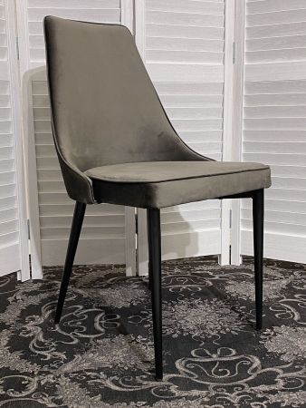 Стул NEPAL-P графит #14 велюр, черный каркас