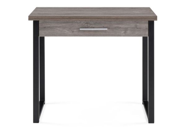 Стол деревянный Ибби 90(128)х64х77 рошелье, черный матовый