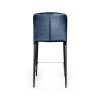 Стул полубарный Albert бархат синий, опора конус