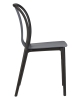 Стул обеденный ADAM черный, серо-голубой