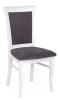 Стул мягкий Лотос белый, ткань Опера графит
