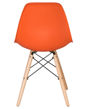 Стул обеденный LMZL-PP623 ножки светлый бук сиденья оранжевый