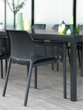 Стол пластиковый раздвижной Rio 140 Extensibile антрацит