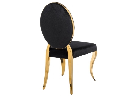 Стул Odda черный, золотой
