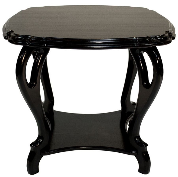 Стол журнальный "Кофейный П" венге Вис