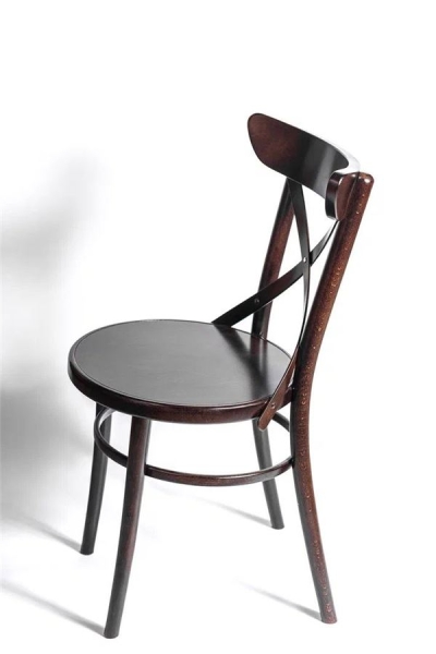 Деревянный стул венский Terra темный орех с твердым сиденьем Деревянный стул венский Terra темный орех с твердым сиденьем