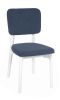 Стул "Орион" белая эмаль, ткань Classic синий