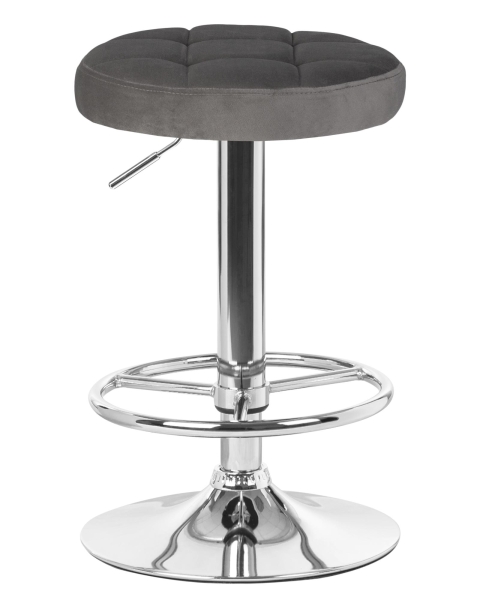 Набор 2 шт Табурет барный BRUNO, серый велюр (MJ9-75)